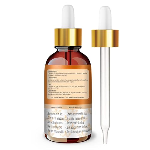 Image of Crysalis Camellia Oil 50 ml (1.69 fl oz) - Lightweight Botanical Oil for Skincare, Haircare & DIY Cosmetic Formulations