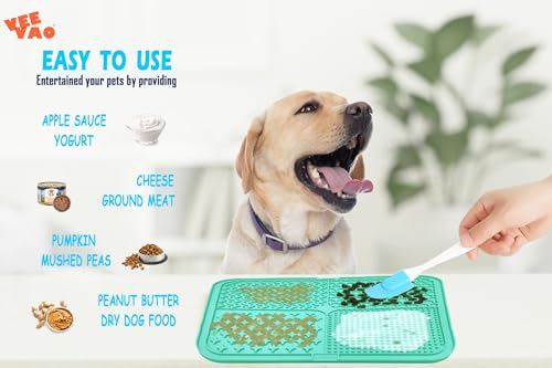 VEEVAO Tapete De Lamber Xl Para Cães De Raça Grande, Tapete De Lamber De Silicone De Grau Alimentíci