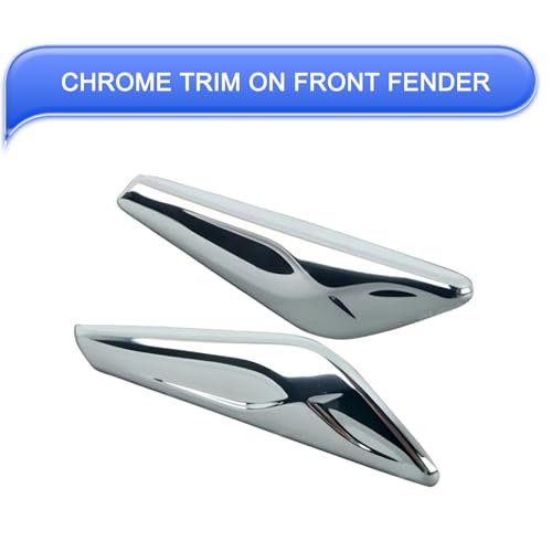 Image of Silver Car Fender Badge, Compatible with BMW X3 F25 X4 F26 2011-2017, ABS Plastic, OEM #51117338569 51117338570