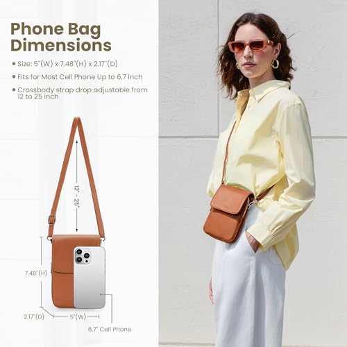 befen Brown Genuine Leather Crossbody