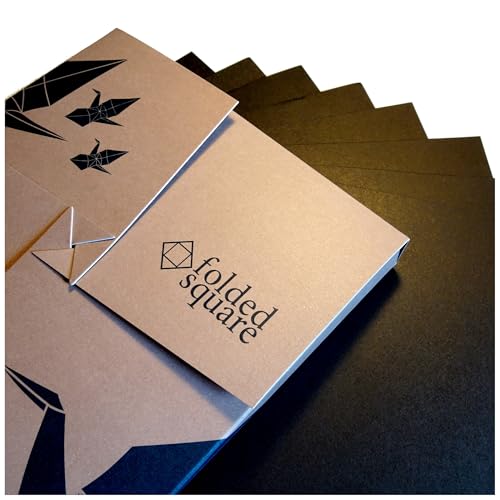 Midnight Black Origami Paper | 100 Sheets, 6” Square