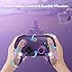 8Bitdo Ultimate 2 Kabelloser 2.4G Controller für PC&Android, TMR Joystick Update, Lange und Kurze Triggersperren, RGB-Feuerring, Kabellose 8Speed Technologie Gaming-Controller mit Ladestation, Lila