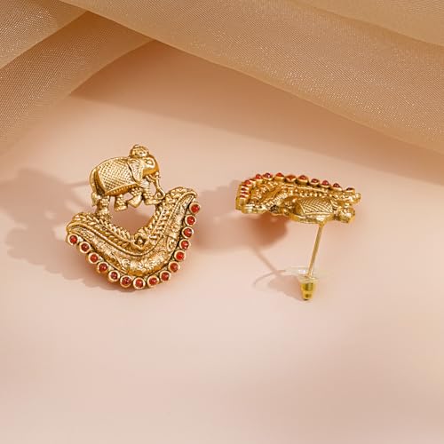 Image of Rubans Necklace Set Gold Plated Traditional Stylish Jewellery Gift for Women & Girls