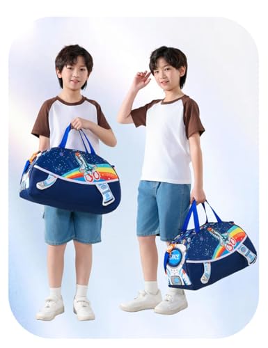 Bolsa de deporte para niños, bolsa de natación para niños y niñas, impermeable, bolsa de baño, bolsa de viaje para fin de semana, bolsa de viaje, bolsa de fútbol al aire libre, bolsa de lona para - imagen 3