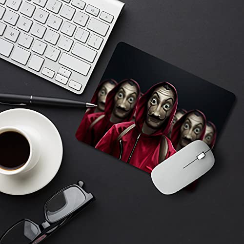 Image of Chiraiyaa Moneyheist Designer Printed Premium Mouse pad with Anti-Skid Base and Smooth Gliding (9 in x 7.5 in)