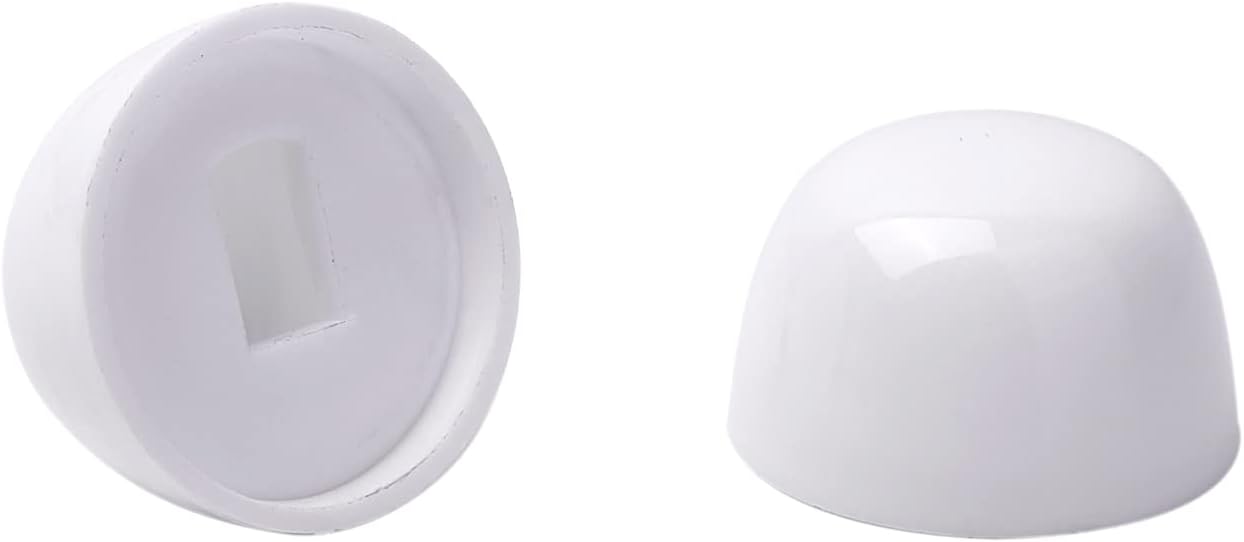 Toilet Bolts Caps (0.83″ Height, White), 4Packs Universal Toilet Floor