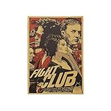 Premium Fight Club Vintage Poster Kraftpapier Wasserdicht 