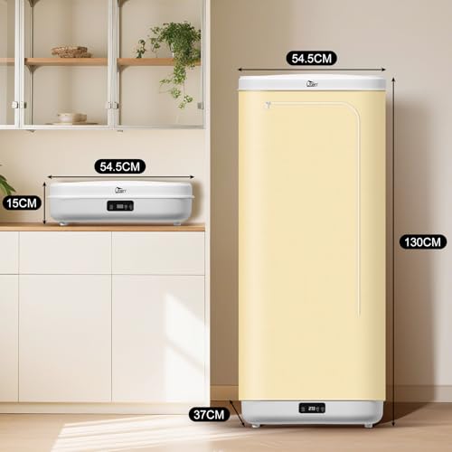 Miniatura 3 de Uten Secadora De Ropa Eléctrica, 1000w Secadora Portátil, Temporizador, Control Remoto, Ideal Para Viajes De Negocios, Dormitorios, Apartamentos, Hoteles, Campings