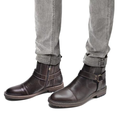 Image of Arkbird Chelsea Ankle Boots for Men Genuine Leather Oxford Casual and Formal Dress Boot