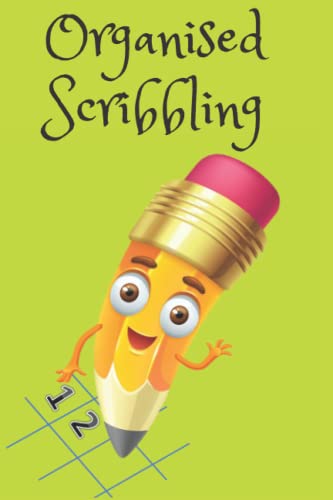 Organised Scribbling: grid boxes notebook for children learning to write numbers and letters in a more organised way