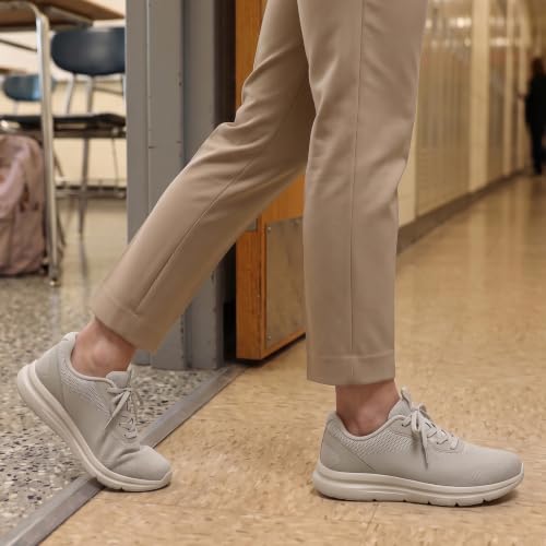Image of Women Wide Toe Commute Walking Shoes Lace Up Size 6-11 US