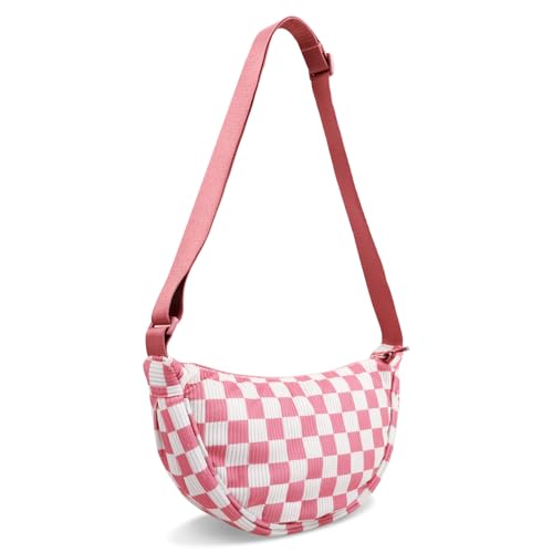 Image of Nylon Crescent Crossbody Bag for Women Purses Trendy Men,Small Travel Sling Bag Hobo
