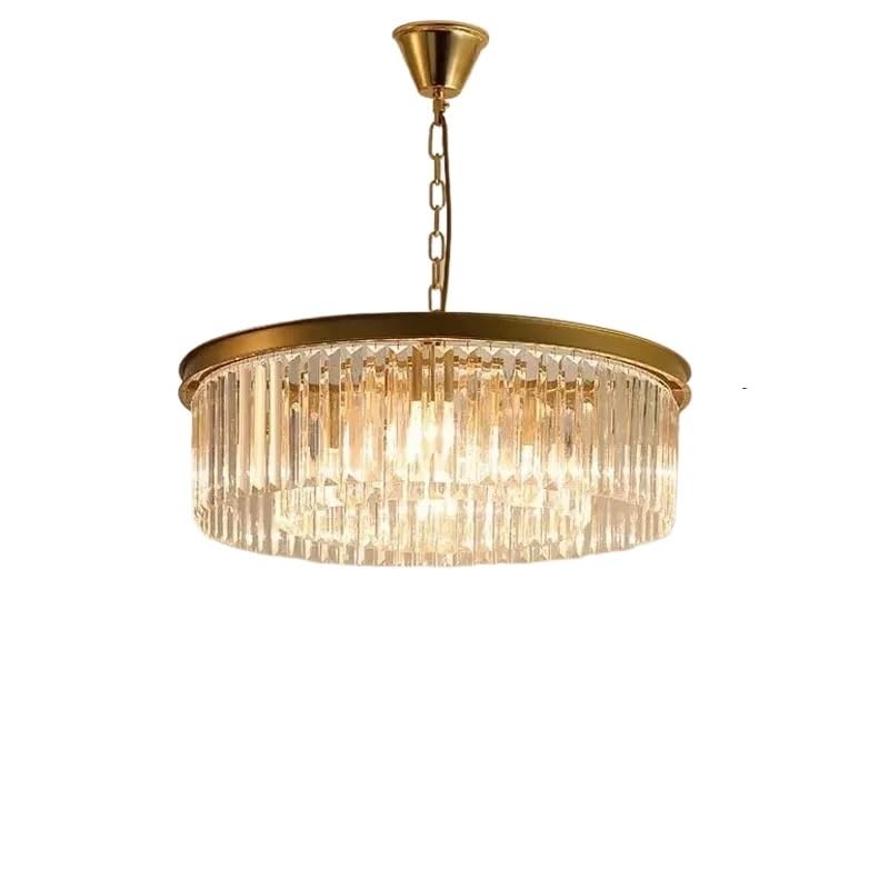 Lustre suspendu de luxe pour salle à manger au design rétro américain or