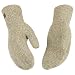 KINCO 5230-XL Men's Alyeska Rag Gloves, Wool Unlined Mitten, X-Large, Tan