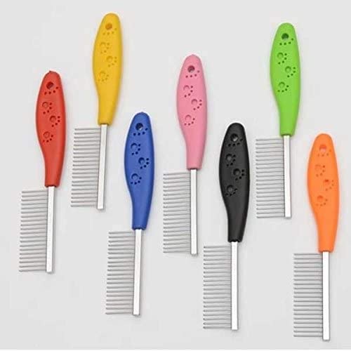RvPaws Dog Cat Grooming Comb, One Sided Stainless Steel Round Teeth Pin Pet Combs for Grooming Small Large Dogs Cats, Color May Vary - 1 Pcs Pack (B09P1GQN76) Amazon Price History, Amazon Price Tracker