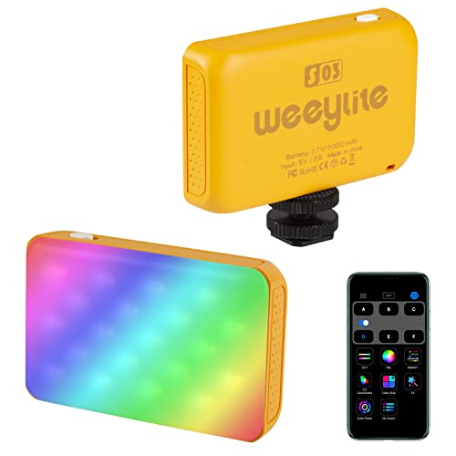 Weeylite S03 Luce Video a LED RGB,con Controllo
