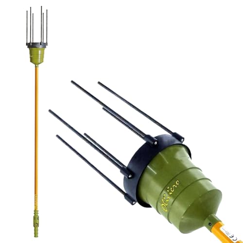 Crisalide® - Oliviero Synthesis - Vareador recogedor de aceitunas a batería de 12 V, barra fija de 2,5 m