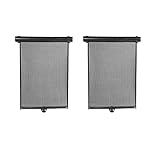 ESAY ZU LAGERN --- Der Rollos ist klein und leicht. Rollen Sie den Rollo einfach auf eine tragbare Größe zurück und er kann problemlos im Handschuhfach oder sogar zwischen den Sitzen verstaut werden. Sie können den Auto-Sonnenschutz mühelos wegräumen.