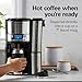 Hamilton Beach One Press Programmable Dispensing 12 Cup Coffee Maker with Internal Coffee Pot, Stays Warm and Fresh for Hours, 60 oz. Removable Reservoir, Black & Stainless Steel (47950)