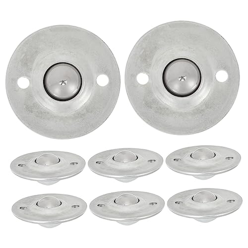 CHILDWEET 8pcs Universal Ball Caster Steel Ball Swivel Casters Rotation Ball Casters Steel Ball Bearing Swivel Caster Wheels Swivel Caster Roller Rotation Casters Roller Bearings Roller Ball