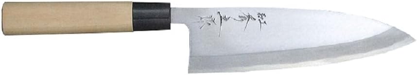 Japanese Beautiful Design Bokashi Fine Edge Blade 5.9 Inch Deba Chef's Knife In Paper Box By Hideyuki (15 cm ( 5.9 inch ))