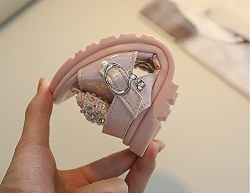 Girls' Fashion Bowknot Sandals with Rhinestones Pearls Princess Kids Casual Outdoor Beach Shoes4