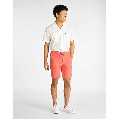 Lee Drawstring Short in Pantaloncini, Red Paprika