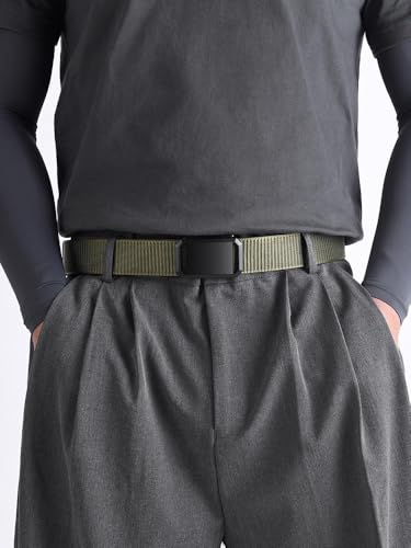 Men's Military Tactical Belt, 1.5" Utility Nylon Web Waist Work Belt for Men with Quick Release Buckle3
