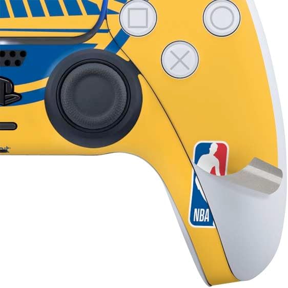 Skinit Decal Gaming Skin Compatible with PS5 Controller - Officially Licensed NBA Golden State Warriors Large Logo Design