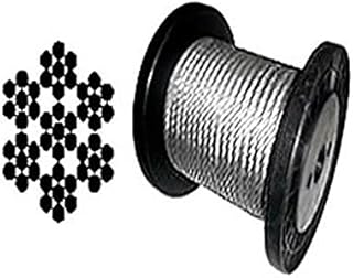 7 x 7 Galvanized Aircraft Cable Wire Rope 3/32