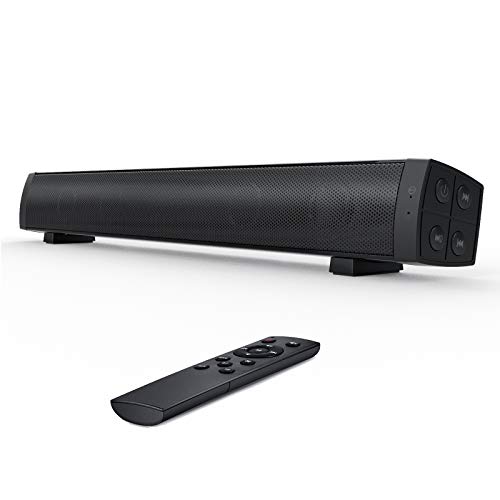 Computer Speakers, Wired & Wireless PC Sound bar, 2.0 Channel Desktop Speakers Stereo