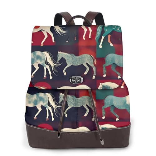 Sac à dos de voyage chevaux imprimés : de votre bureau aux loisirs du week-end