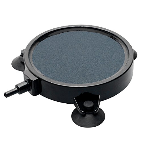 GROWNEER 4 Inch Air Stone Disc w/Shell and Suction Cups Micropore Mineral Bubble Diffuser for Hydrop GROWNEER 4 Inch Air Stone Disc w/Shell and Suction Cups Micropore Mineral Bubble Diffuser for Hydrop