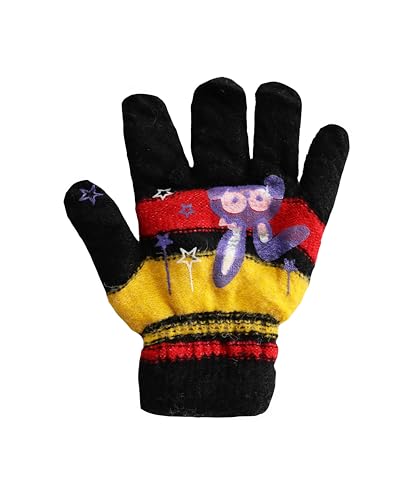 Image of Acrylic warm Woolen Winter knit cold weather fleece wool Gloves for Boys & Girls, fits for 5-10 years