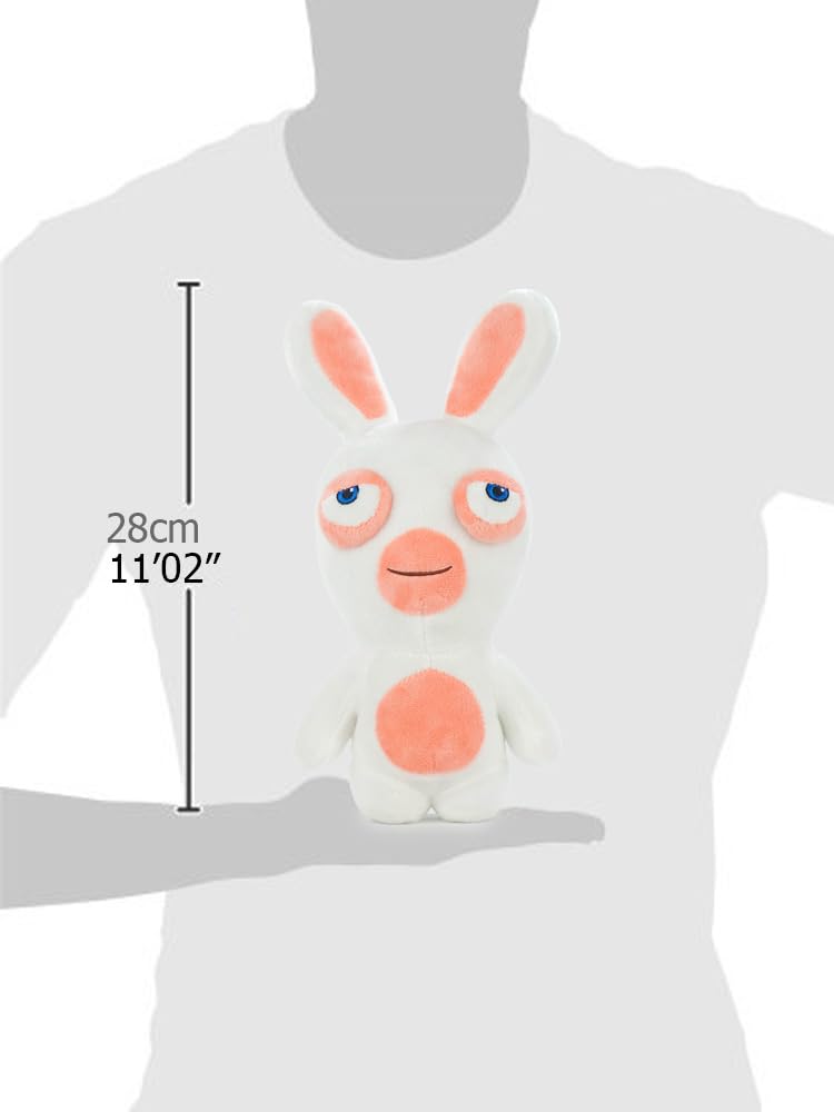 PMS Rabbids Video Game Character Soft Toy, 28cm 11'02", 16002614-1 16002614-2 (Closed Mouth), White - Image 4