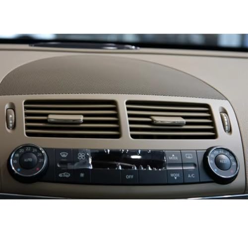 Grille d'aération centrale W211 pour Benz Classe E 2003-2008 gris - 5