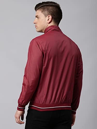Image of Dennis Lingo Polyester Regular Fit Full Sleeves Men's Panelled Shell Jacket with 2 Pockets - Lightweight Casual Winterwear for Men