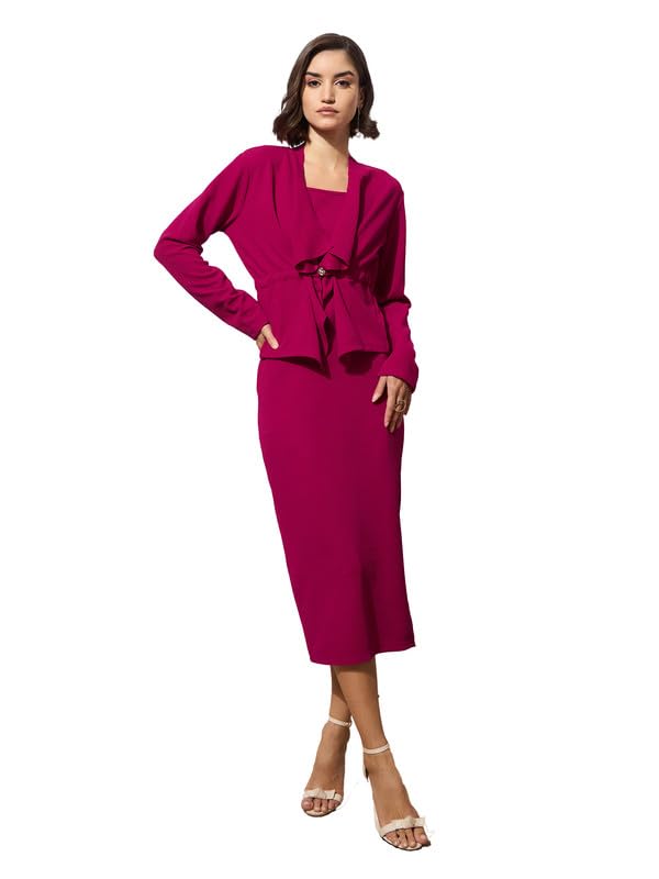 Image of barcino Black Strappy Bodycon Dress with Shrug