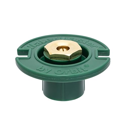 Orbit 54024 Plastic Flush Head Sprinkler with Brass Full Pattern Spray Nozzle