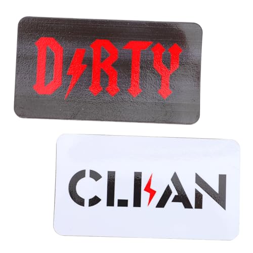 GREENADSCAPE Soporte Magnético para Lavavajillas Imán para Lavavajillas Señal De Limpieza Y Suciedad Indicador Magnético De Doble Cara para Frigorífico Señal Fácil De Usar para Lavavajillas