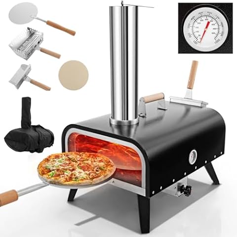 TANGZON Portable Outdoor Wood Fired Pizza Oven Cover