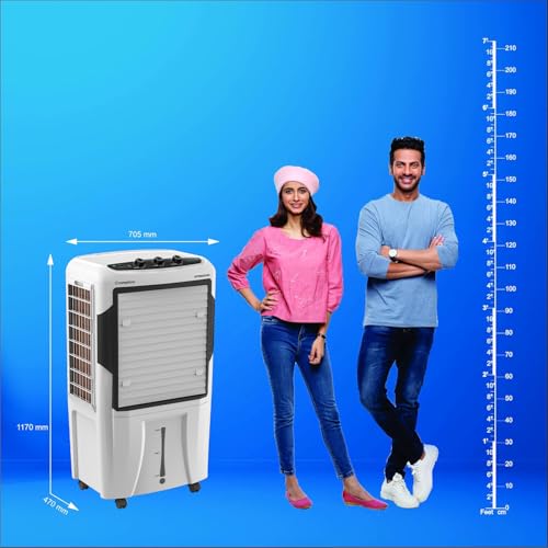 Image of Crompton Optimus Desert Air Cooler 80L| High density honeycomb| Auto fill| Water Level indicator| Fully collapsible Louvers| 4 way Air deflection| Humidity control| Cooling mode & Auto Swing
