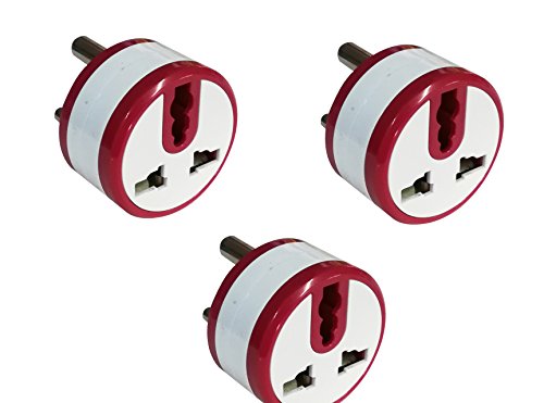 Gadget-Wagon 3 pin multicountry Travel Adapter Plug |5 amperes|Conversion Suits More Than 180 Countries Plug| Pure Copper