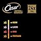 Cesar Natural Goodness Premium Hunde Nassfutter in der Schale 4 Varietäten in Sauce in Terrine Megapack 24x100g