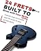 AKLOT 24-Fret Electric Guitar Kit – Single Cut (LP Style), Modern Playability with Coil-Split Humbucker Pickups, Essential Accessories Included, Storm Blue