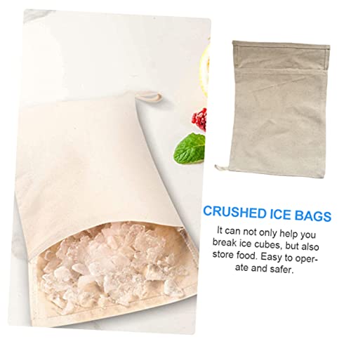 Sac à glace pilée réutilisable en coton absorbant pour broyer sans eau