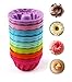 Produktbild Mlying Mini Gugelhupfform Silikon 24 Stück Gugelhupf Backform Wiederverwendbare Muffinförmchen Cupcake Klein Kuchenform Mini Gugelhupf Ø 6,5cm, Höhe 3,5 cm (8 Farben)
