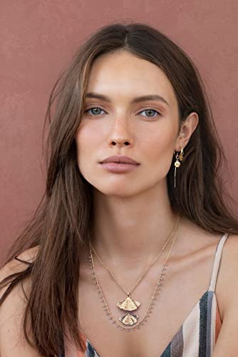 Pernnla Pearl Dainty Ginkgo Leaf Pendant Necklace Simple Gold Chain Necklace For Women Statement Hammered Cute Leaf Necklaces #TOP5