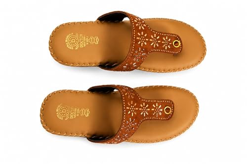 Image of Women's Black Synthetic Leather Flat Sandals | Trendy Comfortable Casual Wear Footwear
