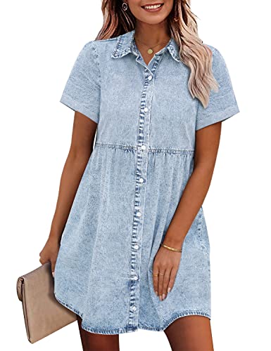 Baby-doll Denim Dress